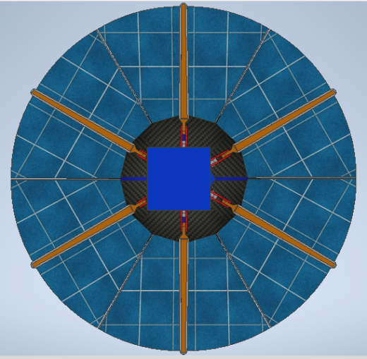 路边太阳能伞3D数模图纸+INVENTOR设计缩略图